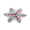 Christmas Alloy Rhinestone Cabochons FIND-U016-03P-01-2