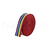 BENECREAT 10 Yards Candy Color Polycotton Ribbon OCOR-BC0006-96A-7