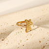 304 Stainless Steel Cuff Rings for Women HY5627-8-1