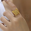 Gold Plated European Style Wheat Lucky Ring Hollow Wedding Jewelry. JC5575-4
