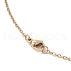 Glass & Glass Seed Beads Flower Pendant Necklaces NJEW-MZ00104-01-5