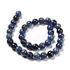 Natural Dumortierite Beads Strands G-E571-06C-2