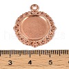 Zinc Alloy Pendant Settings for Cabochon & Rhinestone KHDZ-PALLOY-A15290-RG-3