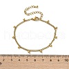 304 Stainless Steel Link & Charm Bracelets for Women BJEW-Z133-03G-3