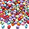  200Pcs Opaque Acrylic Beads SACR-NB0001-13-1