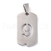 Non-Tarnish 304 Stainless Steel Pendants STAS-O127-B09-1