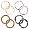 Gorgecraft 8Pcs 4 Colors Zinc Alloy Linking Rings FIND-GF0003-21-1