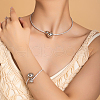 Brass Round Cuff Choker & Bangle Sets CD6248-3