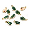 Brass Enamel Charms KK-A155-05G-2