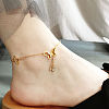 Stainless Steel Charm Anklets for Women WG18C2B-35-1