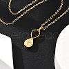 304 Stainless Steel Infinity Pet Urn Ashes Necklaces STAS-Z106-02G-2