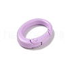Spray Painted Alloy Spring Gate Rings AJEW-C035-01B-2