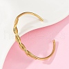 304 Stainless Steel Cuff Bangles for Women BJEW-F497-01G-5