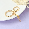 304 Stainless Steel Initial Letter Key Charm Keychains KEYC-YW00004-21-1