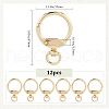 Gorgecraft 12pcs Alloy Swivel Clasps AJEW-GF0009-17-2