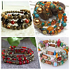SOFPLATE 300Pcs 15 Styles Tibetan Style Alloy Beads Set FIND-SP0002-16D-6