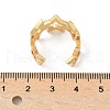 Brass Micro Pave Clear Cubic Zirconia Cuff Rings for Women RJEW-D307-01G-A-3