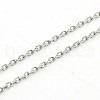 304 Stainless Steel Cable Chain Necklaces NJEW-H433-1mm-03P-1