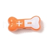 Spray Painted Alloy Beads ENAM-D067-03C-RS-1