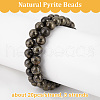 Olycraft 3 Strands Natural Pyrite Beads Strands G-OC0005-03-4