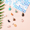 Fashewelry Natural/Synthetic Gemstone Pendants G-FW0001-01-5
