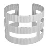 Elegant 304 Stainless Steel Cuff Bangles for Women RI2823-1-1