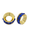 Brass Rhinestone Spacer Beads RB-A020-9mm-05G-1