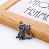 Lovely Cat Brooch PW-WG17179-01-2