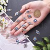 20Pcs Eye Enamel Charm Connector Mixed Shape Evil Eye Charm Assorted Evil Eye Connector for Jewelry Necklace Bracelet Earring Making Crafts JX220A-3