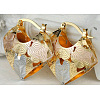 Flower Brass Hoop Earrings FS-WGED0F1-07-1
