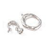 Brass Fold Over Clasps KK-U016-15P-2