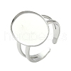 304 Stainless Steel Cuff Rings Components STAS-Z138-02P-01-3