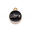 Alloy Enamel Pendants ENAM-S124-01A-08K-3