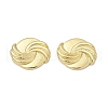 Brass Stud Earrings EJEW-H154-08B-G-4
