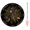 AHADEMAKER 1Pc Cone/Spike/Pendulum Natural Rose Quartz Stone Pendants DIY-GA0004-62B-1