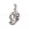 304 Stainless Steel Pendants STAS-G285-10AS-2