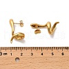 304 Stainless Steel Stud Earrings EJEW-P316-05G-2