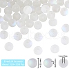 SUNNYCLUE 10 Strands Transparent Frosted Glass Beads Strands GLAA-SC0002-25-2