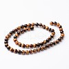 Round Natural Tiger Eye Bead Strands G-J346-13-6mm-2