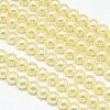Eco-Friendly Dyed Glass Pearl Round Beads Strands HY-A002-10mm-RB012-1