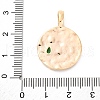 Brass Glass Pendants KK-D360-18G-3