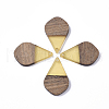 Resin & Walnut Wood Pendants RESI-S358-23D-1