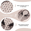 Polyester Mesh Veil Hair Bands OHAR-WH0021-63B-4