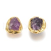 Raw Rough Natural Amethyst Beads G-P439-F02-2