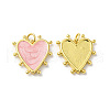 Rack Plating Brass Enamel Pendants KK-D074-03G-3