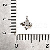 Brass Micro Pave Cubic Zirconia Pendants KK-D356-07I-P-3