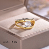 925 Sterling Silver Pave Cubic Zirconia Finger Rings for Women IK1659-4-4