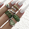 Alloy Enamel Cuff Rings & Finger Rings Set FS-WGD5716-05-1