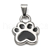 304 Stainless Steel Enamel Pendants STAS-D087-01P-1