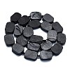 Natural Shungite Beads Strands G-K245-J22-01-2